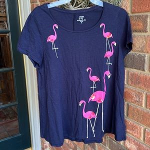 Crown & Ivy Flamingo Top
